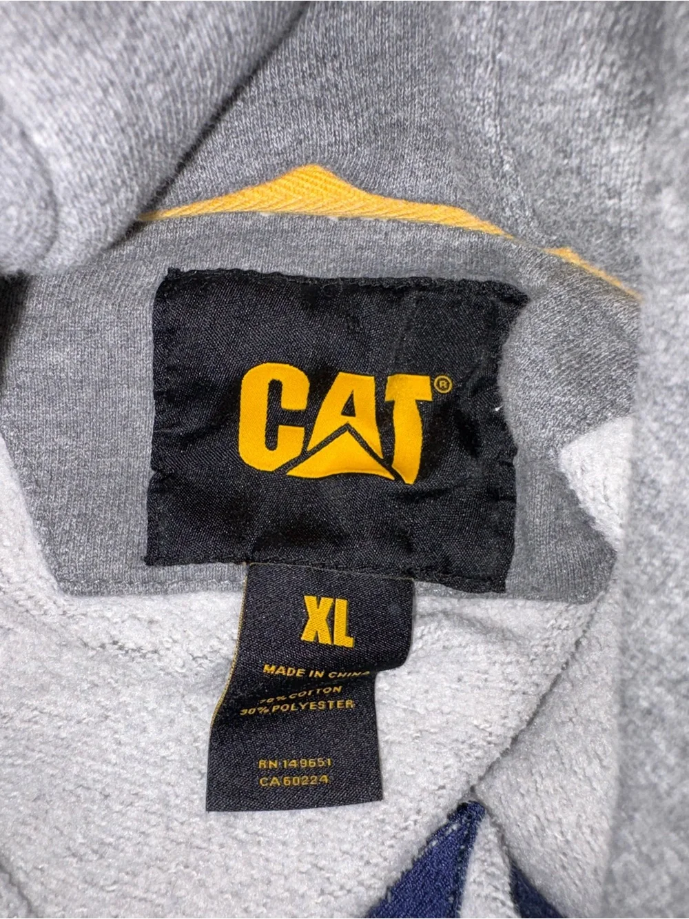 CAT SZ XL Grey Hoodie